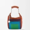 Mini Squeeze Bag in Beaded Leather