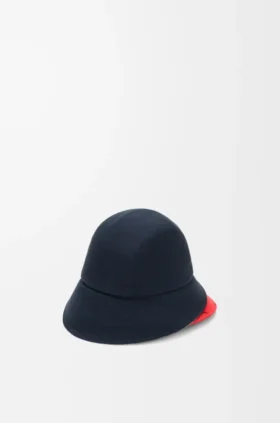 Multi-Brim Bucket Hat in Cotton Canvas