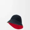 Multi-Brim Bucket Hat in Cotton Canvas Multi-Brim Bucket Hat in Cotton Canvas
