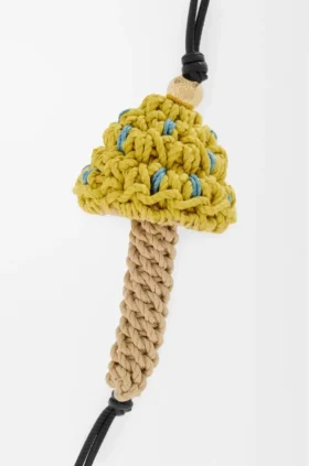 Mushroom Charm in Cord Mushroom Charm in Cord