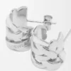 Nest Small Hoop Earrings in Sterling Silver and Enamel Nest Small Hoop Earrings in Sterling Silver and Enamel