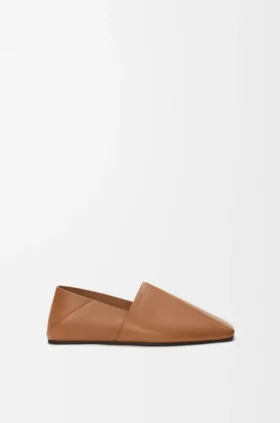 Origami Slipper in Soft Calfskin
