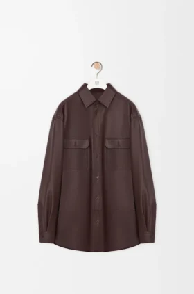 Overshirt in Nappa Lambskin