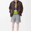 Overshirt in Nappa Lambskin