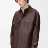 Overshirt in Nappa Lambskin