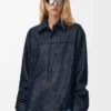 Overshirt in Nappa Lambskin