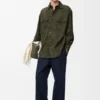 Overshirt in Suede Goatskin Overshirt in Suede Goatskin