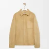 Overshirt in Suede Lambskin