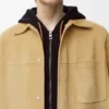 Overshirt in Suede Lambskin