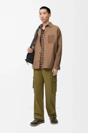 Overshirt in Virgin Wool and Cashmere