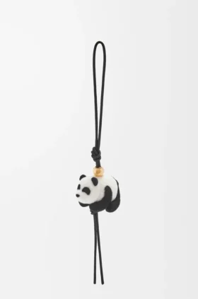 panda charm in felt and calfskin 1 280x423 - Panda Charm in Felt and Calfskin