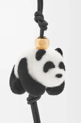panda charm in felt and calfskin 2 280x423 - Panda Charm in Felt and Calfskin