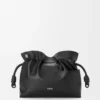 Panta Medium Flamenco Clutch in Shiny Calfskin