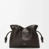 Panta Medium Flamenco Clutch in Shiny Calfskin