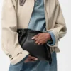 Panta Medium Flamenco Clutch in Shiny Calfskin