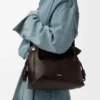 Panta Medium Flamenco Clutch in Shiny Calfskin
