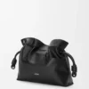 Panta Medium Flamenco Clutch in Shiny Calfskin
