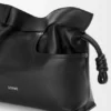 Panta Medium Flamenco Clutch in Shiny Calfskin