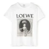 Pattern Printing Round Neck Short Sleeve White S6109660Pc-2103