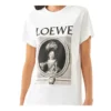 Pattern Printing Round Neck Short Sleeve White S6109660Pc-2103
