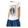 Pattern Printing Round Neck Short Sleeve White S6109660Pc-2103