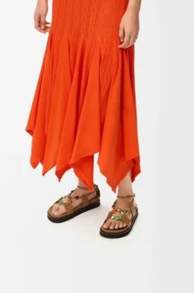 Pebble Beads Fussbett Sandal in Nappa Lambskin