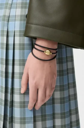 Pebble Bracelet in Calfskin
