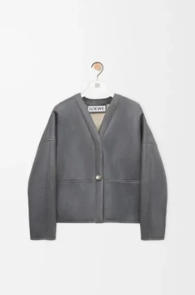 Pebble Cardigan in Shearling