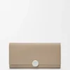 Pebble Continental Wallet in Pebble Grained Calfskin Pebble Continental Wallet in Pebble Grained Calfskin
