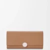 Pebble Continental Wallet in Pebble Grained Calfskin Pebble Continental Wallet in Pebble Grained Calfskin