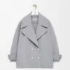 Pebble Peacoat in Wool Pebble Peacoat in Wool