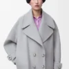 Pebble Peacoat in Wool Pebble Peacoat in Wool