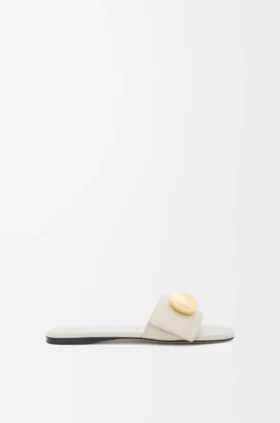 Pebble Slide in Soft Calfskin