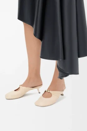 Pebble Soft Mule in Nappa Lambskin