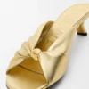Pebble Soft Slide in Laminated Lambskin Pebble Soft Slide in Laminated Lambskin