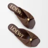 Pebble Soft Slide in Raffia-Effect Fabric