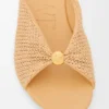 Pebble Soft Slide in Raffia-Effect Fabric Pebble Soft Slide in Raffia-Effect Fabric