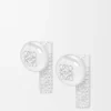 Pebble Stud Earrings in Sterling Silver and Crystals Pebble Stud Earrings in Sterling Silver and Crystals