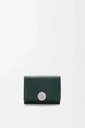 Pebble Trifold Wallet in Pebble Grained Calfskin