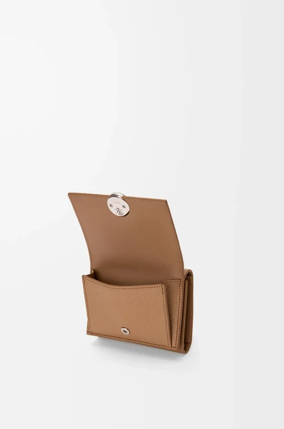 Pebble Trifold Wallet in Pebble Grained Calfskin Pebble Trifold Wallet in Pebble Grained Calfskin