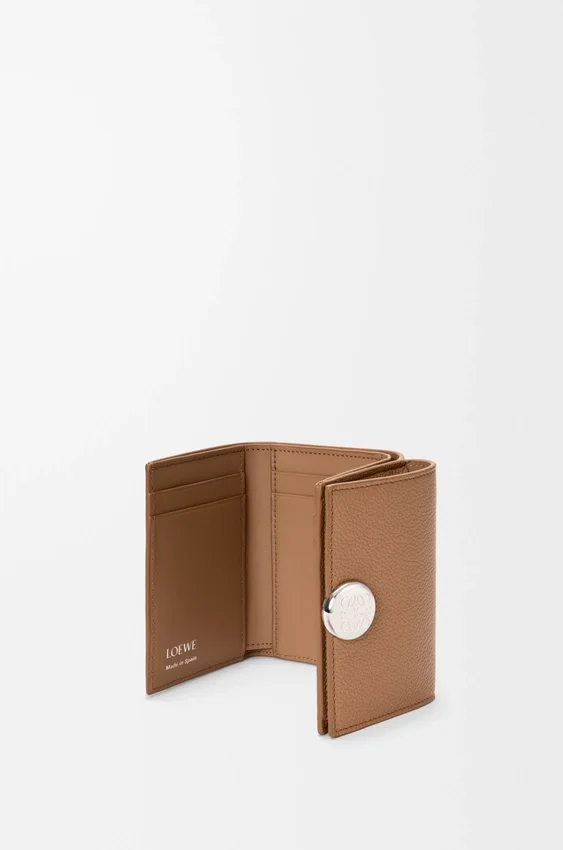 Pebble Trifold Wallet in Pebble Grained Calfskin Pebble Trifold Wallet in Pebble Grained Calfskin
