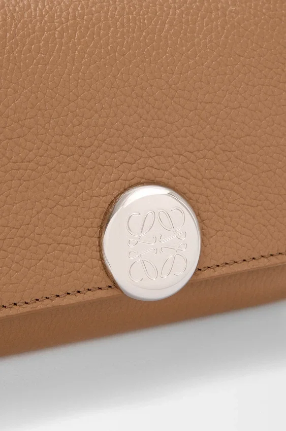 Pebble Trifold Wallet in Pebble Grained Calfskin Pebble Trifold Wallet in Pebble Grained Calfskin
