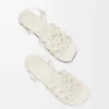 Petal Anagram Sandal in Calfskin