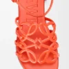 Petal Anagram Sandal in Calfskin