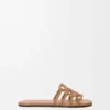Petal Anagram Slide in Calfskin Petal Anagram Slide in Calfskin