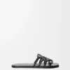 Petal Anagram Slide in Calfskin Petal Anagram Slide in Calfskin