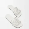 Petal Anagram Slide in Calfskin Petal Anagram Slide in Calfskin