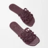 Petal Anagram Slide in Calfskin Petal Anagram Slide in Calfskin