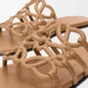 Petal Anagram Slide in Calfskin Petal Anagram Slide in Calfskin