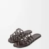 Petal Anagram Slide in Croc-Embossed Calfskin Petal Anagram Slide in Croc-Embossed Calfskin